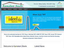 Tablet Screenshot of kamalamsteels.com